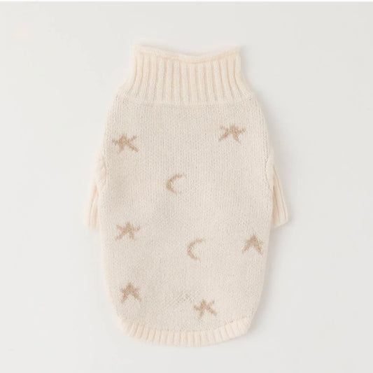 MOON HIGH NECK KNIT SWEATER
