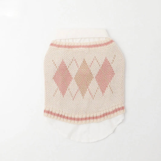 ARGYLE KNIT SWEATER VEST