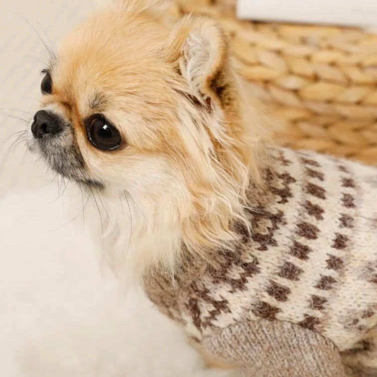 NORDIC PATTERN KNIT SWEATER