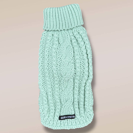 MINT HAND KNITTED SWEATER by Archie & Winston