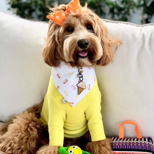 YELLOW TURTLENECK TEE