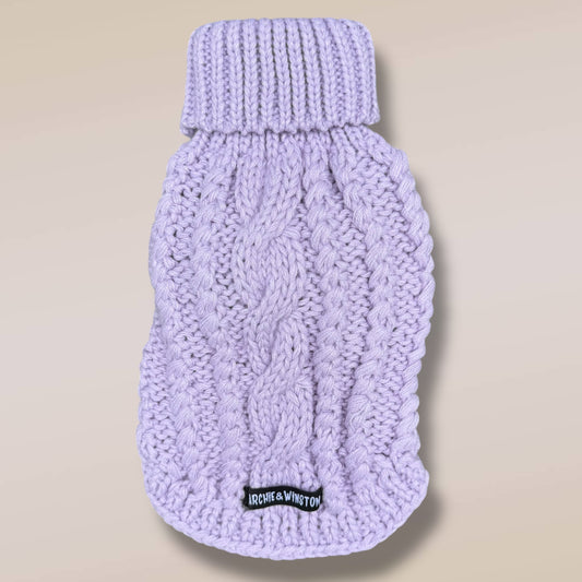 HAND KNITTED SWEATER LILAC