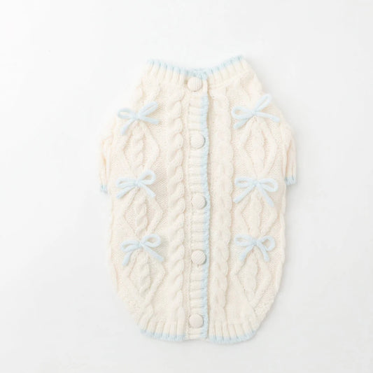 RIBBON KNIT CARDIGAN