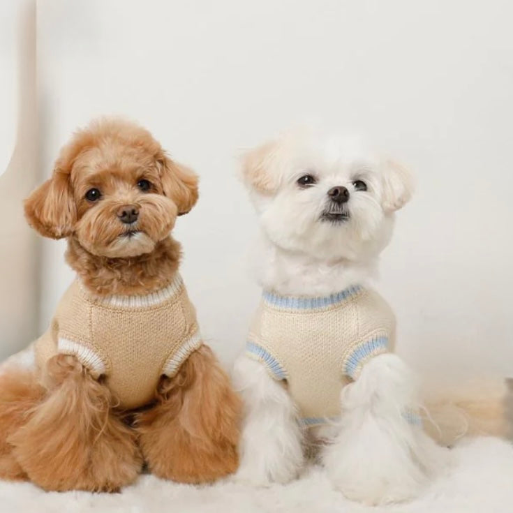 SQUIRREL EMBROIDERY KNIT VEST