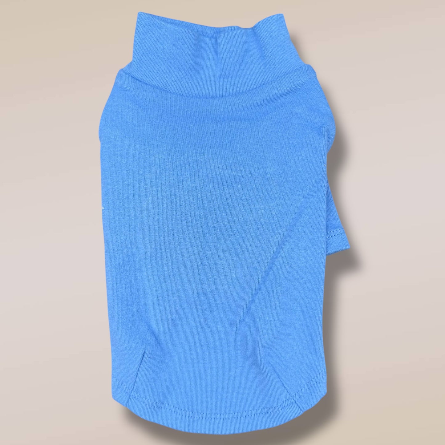 BLUE TURTLENECK TEE