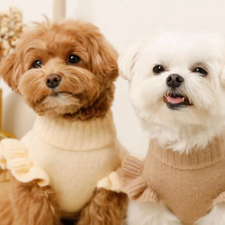 HEART PATTERN EMBROIDERY KNIT SWEATER