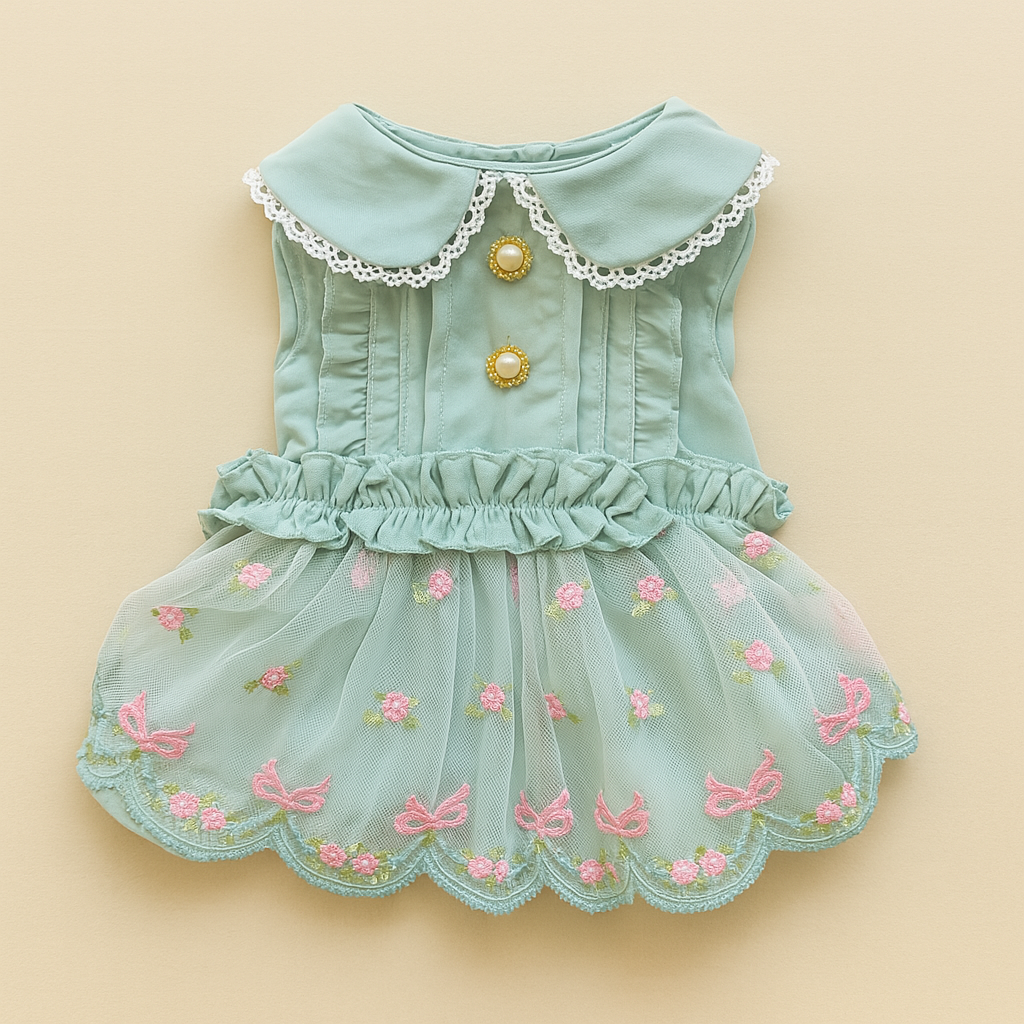 Pearl Petal Dog Dress