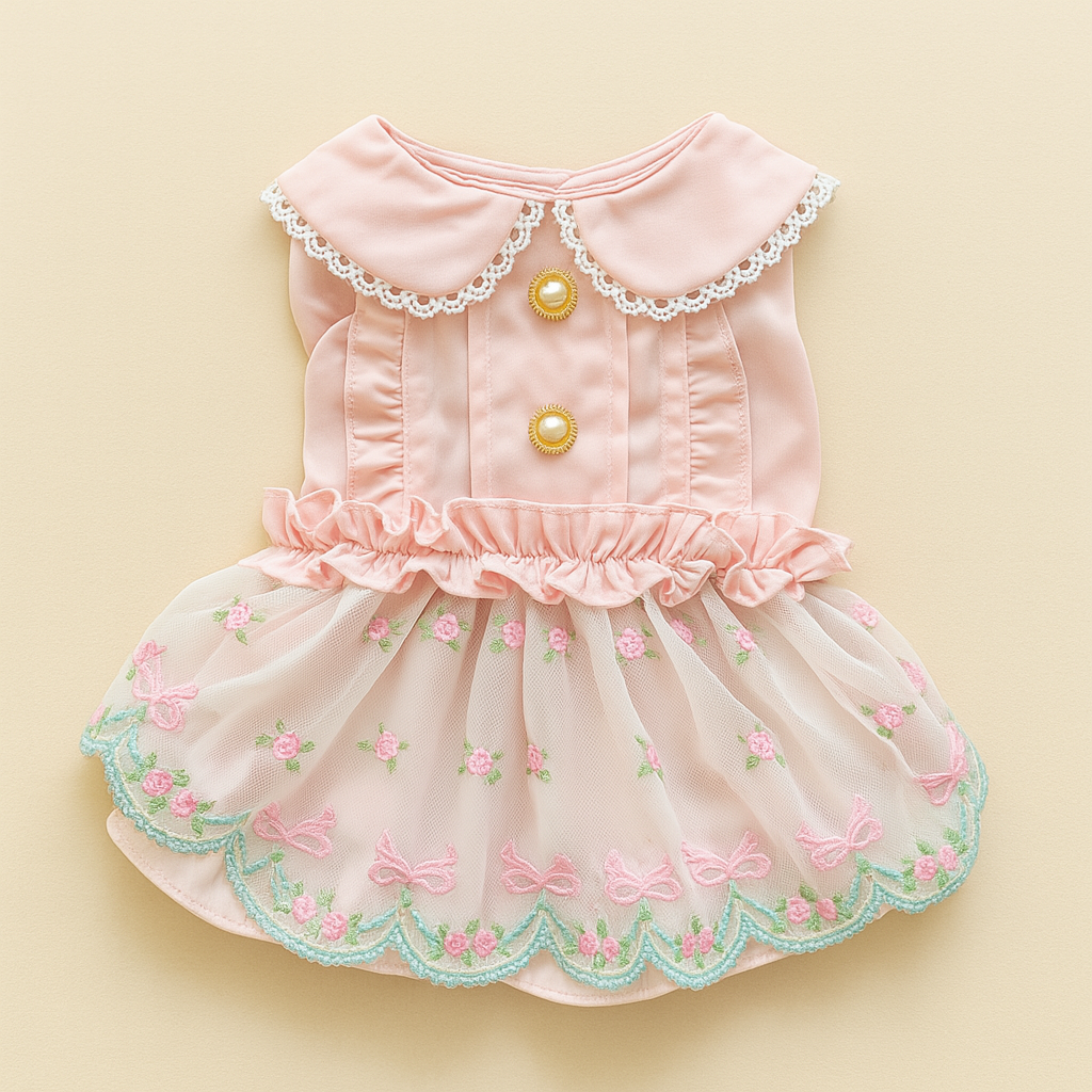 Pearl Petal Dog Dress