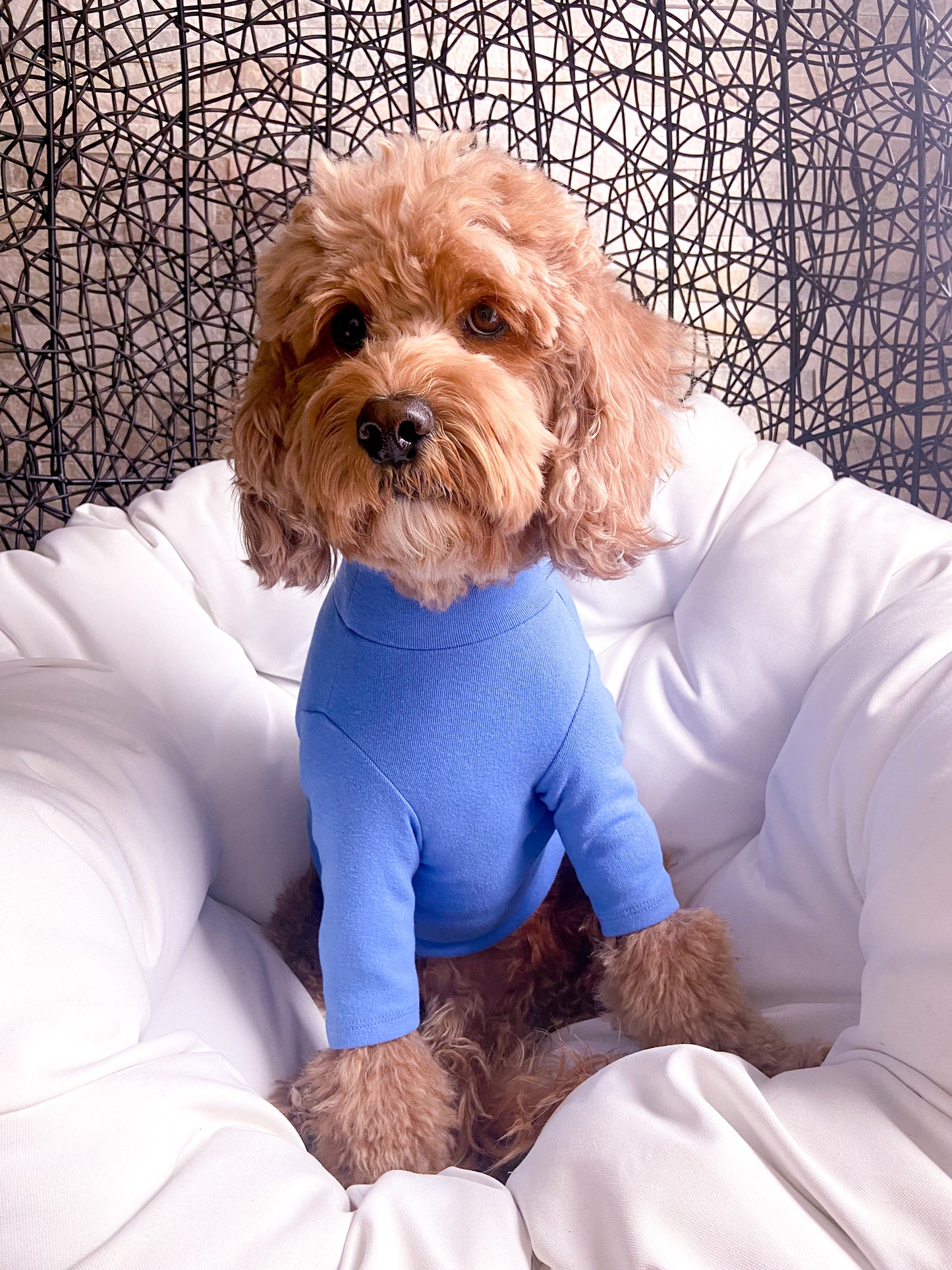 BLUE TURTLENECK TEE