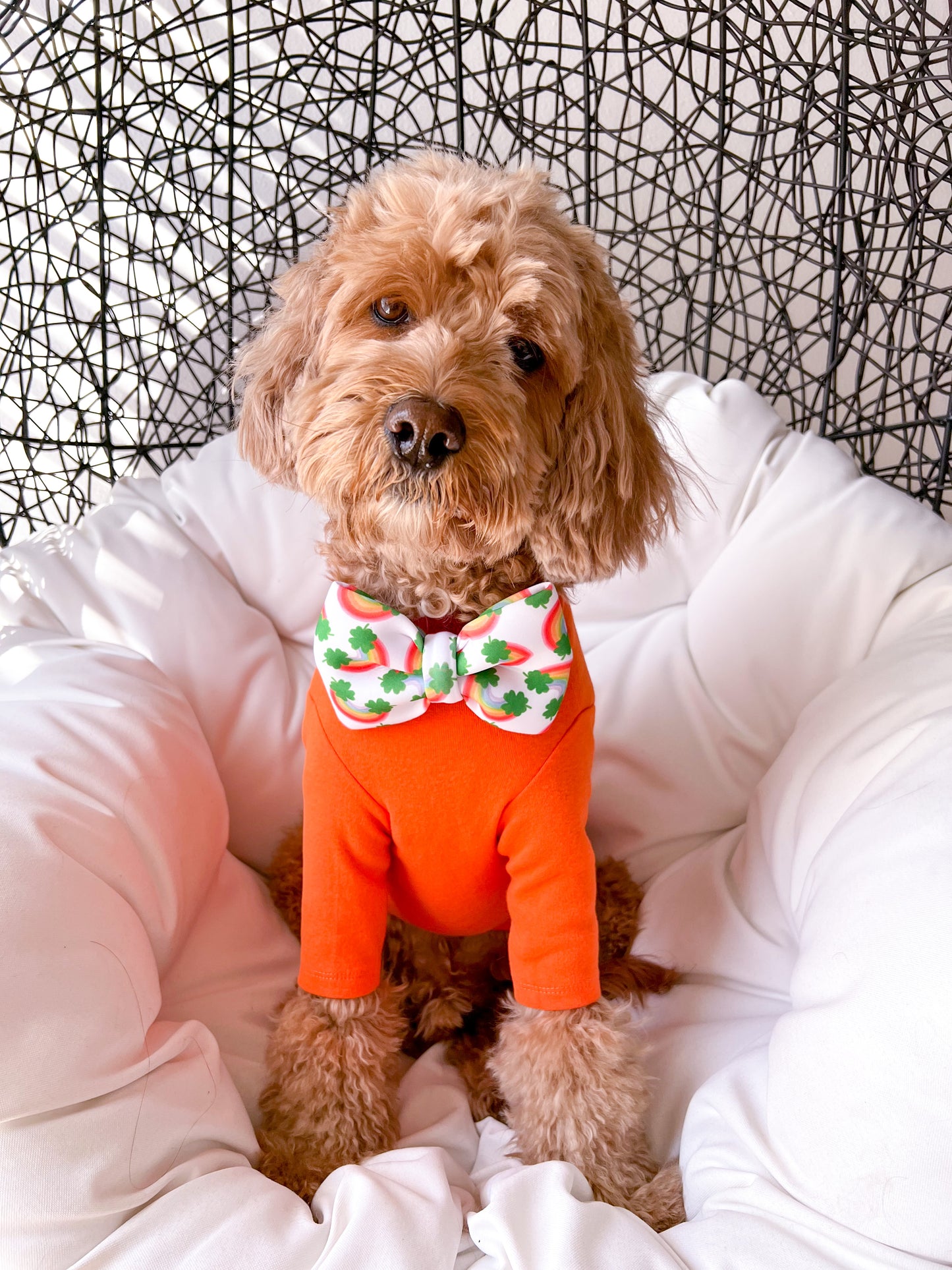 ORANGE TURTLENECK TEE