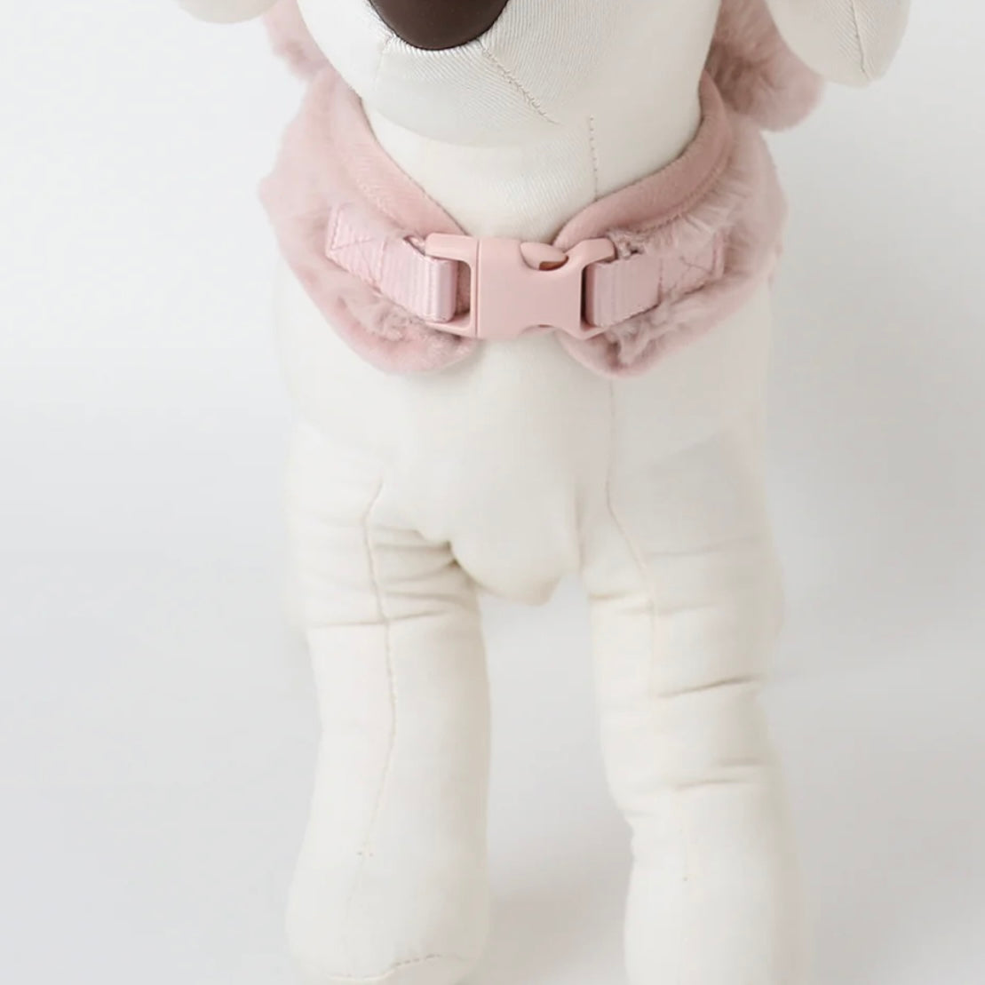 BIG RIBBON FUR HARNESS + LEAD