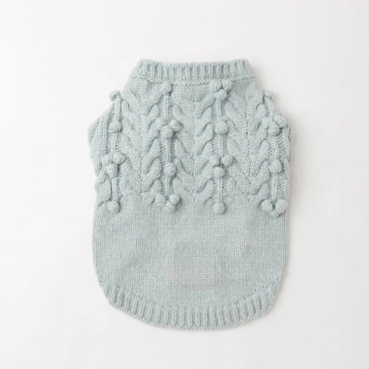 Cable-Knit Puffy Texture Sweater Top