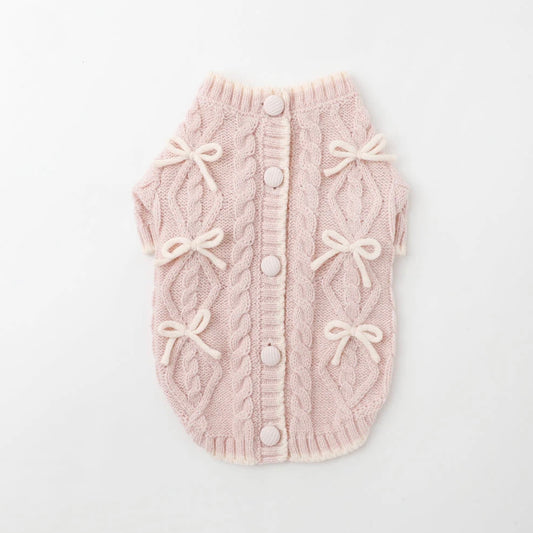 RIBBON KNIT CARDIGAN