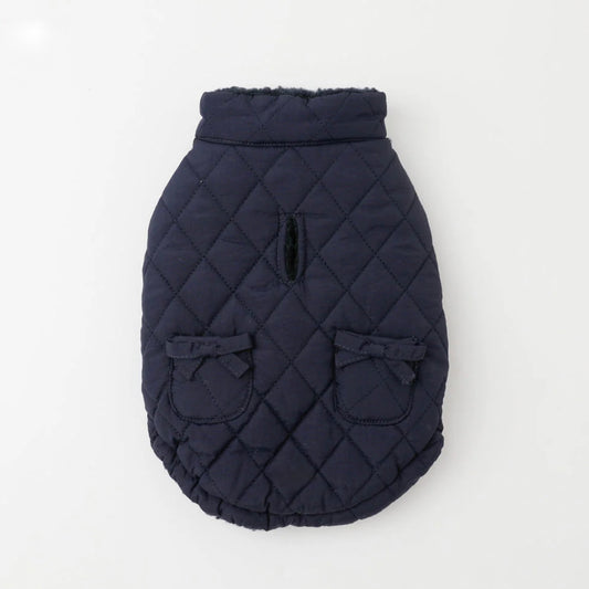 QUILTED RIBBON POCKET VEST