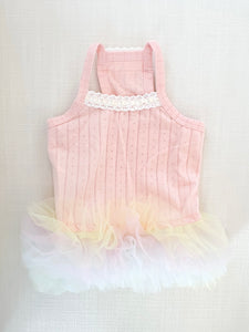 PINK PASTEL RAINBOW TUTU DRESS