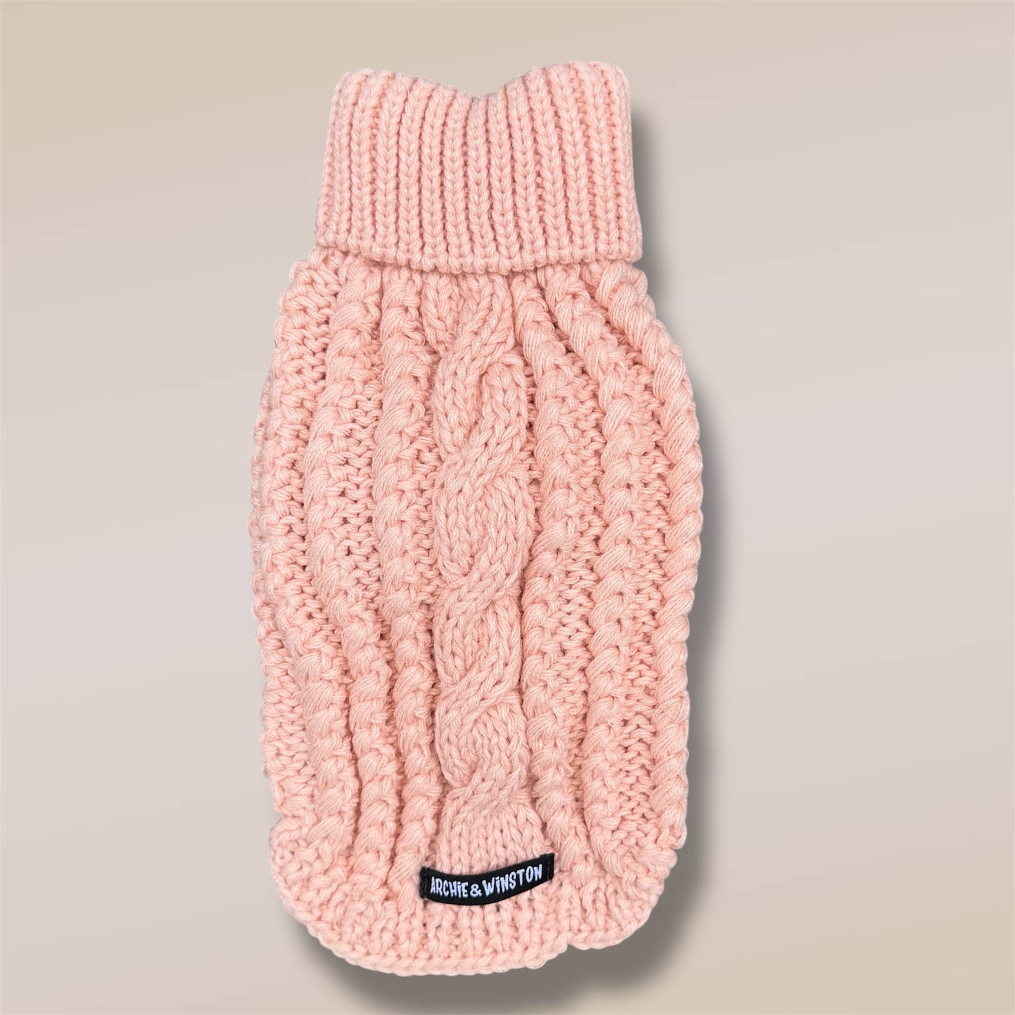 HAND KNITTED SWEATER PEACH