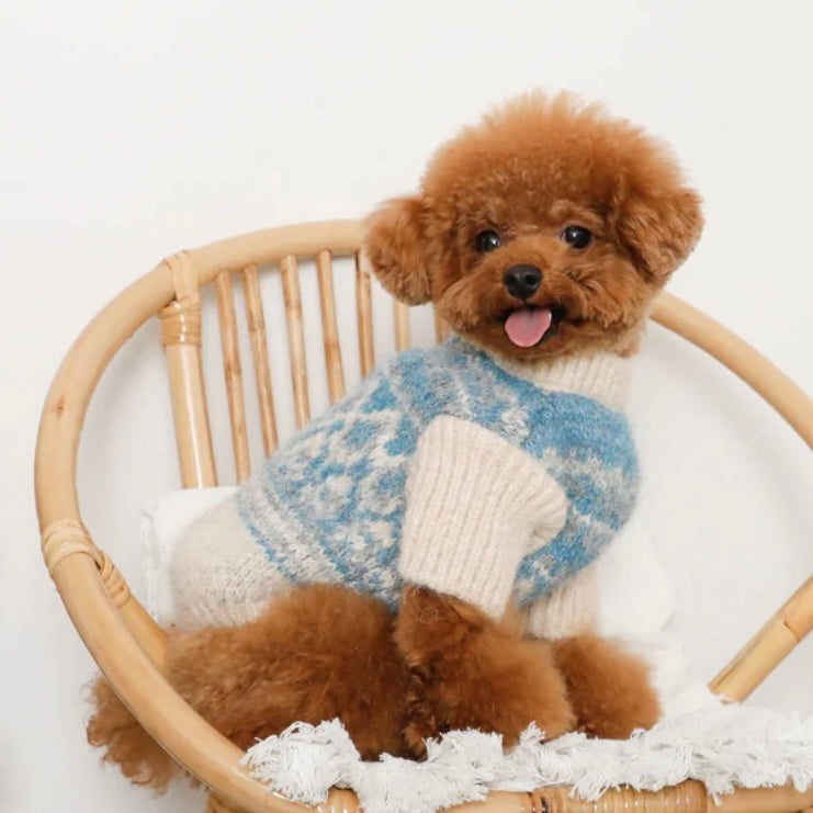 NORDIC PATTERN KNIT SWEATER