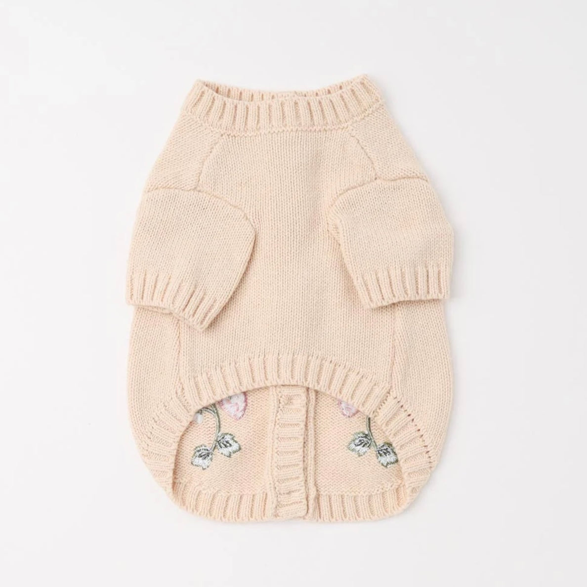 STRAWBERRY EMBROIDERY KNIT CARDIGAN