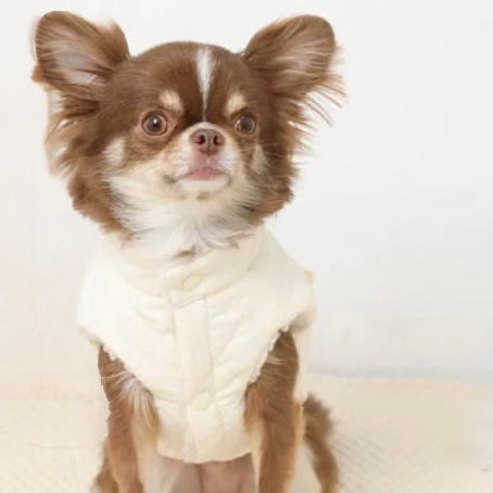 QUILTED RIBBON POCKET VEST