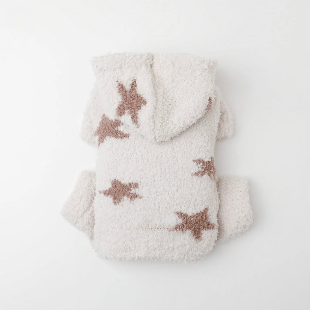 STAR PATTERN FLUFFY KNIT ROMPER
