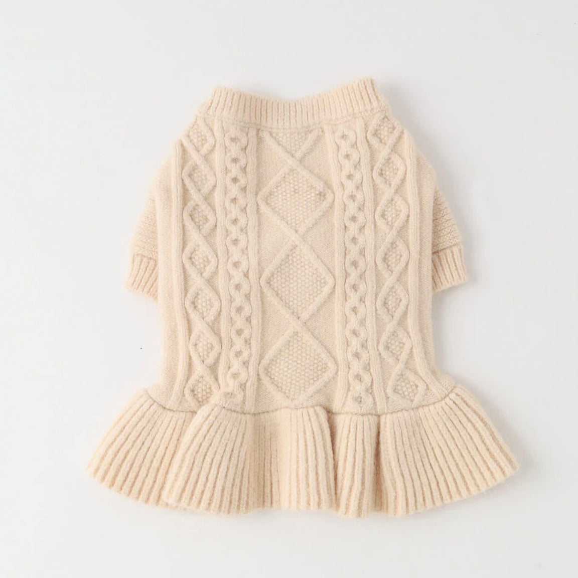 KNIT CABLE DRESS