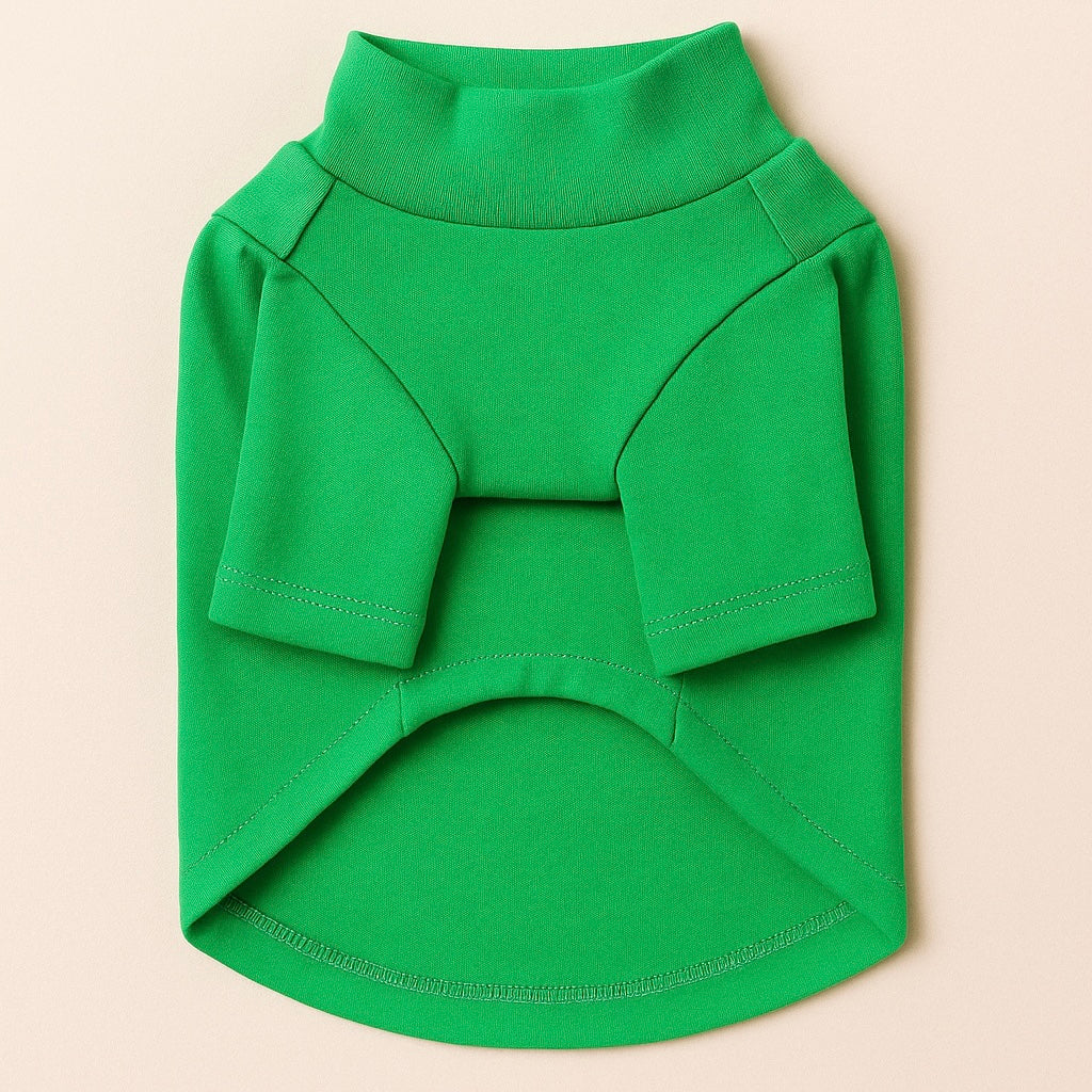 GREEN TURTLENECK TEE