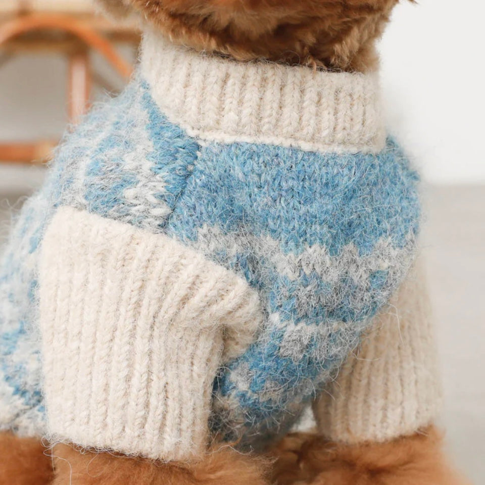 NORDIC PATTERN KNIT SWEATER