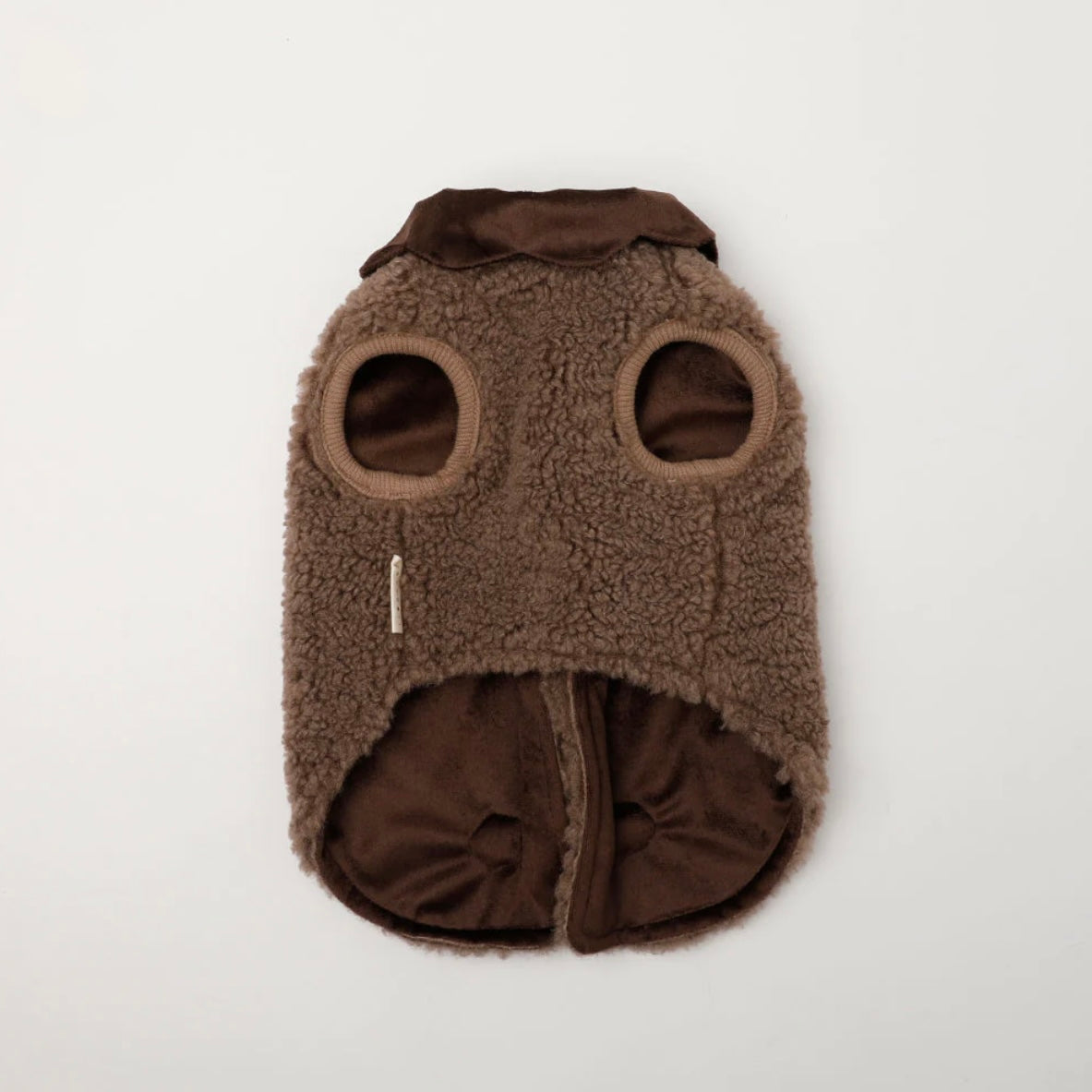 RUFFLED BOA TOGGLE BUTTON VEST