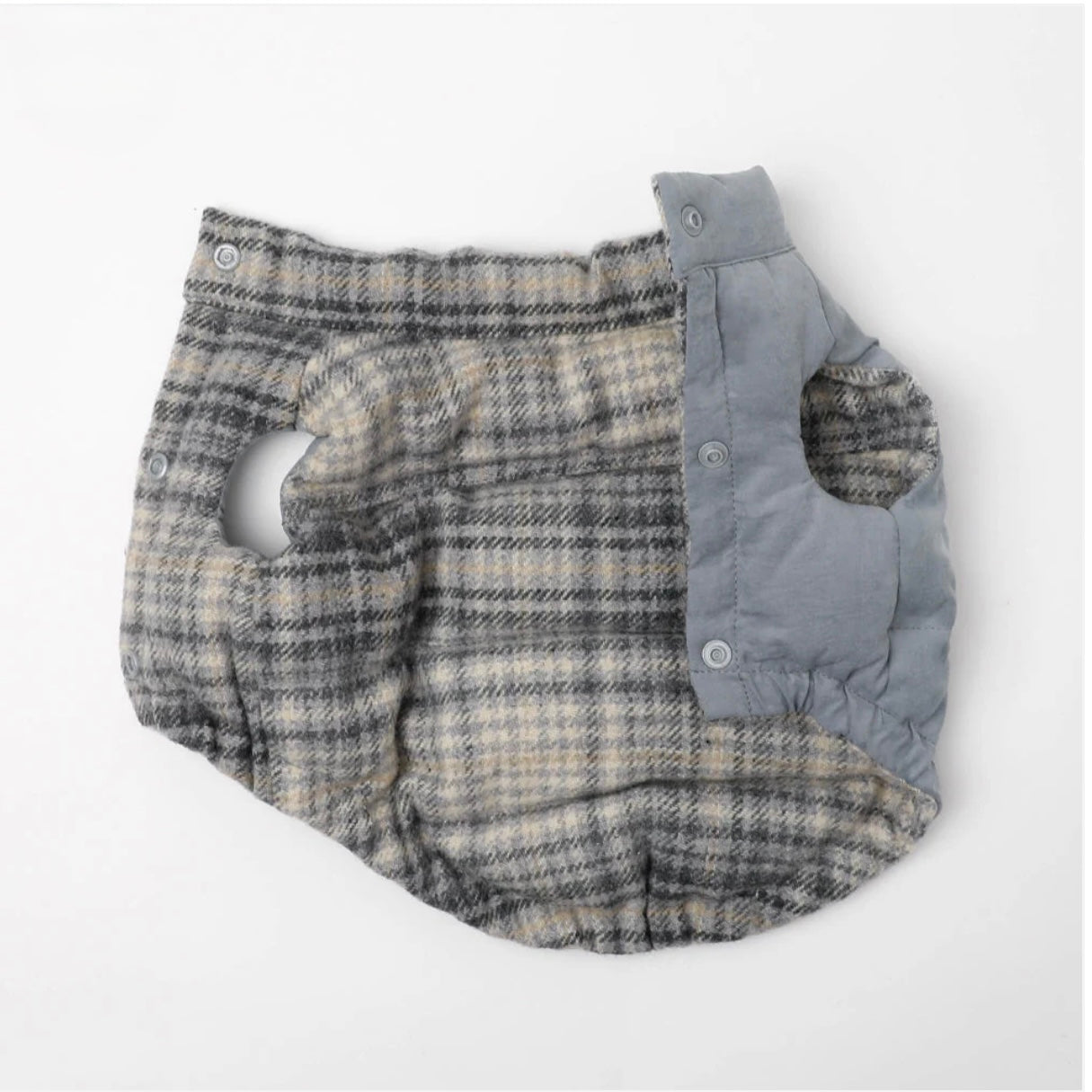 REVERSIBLE PLAID VEST