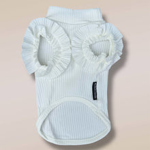 Load image into Gallery viewer, WHITE SLEEVELESS TURTLENECK TEES