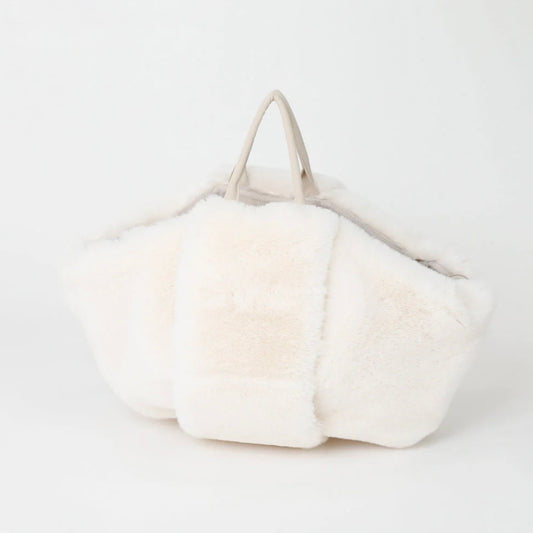 2WAY HAMMOCK TYPE FUR SLING BAG WITH MESH