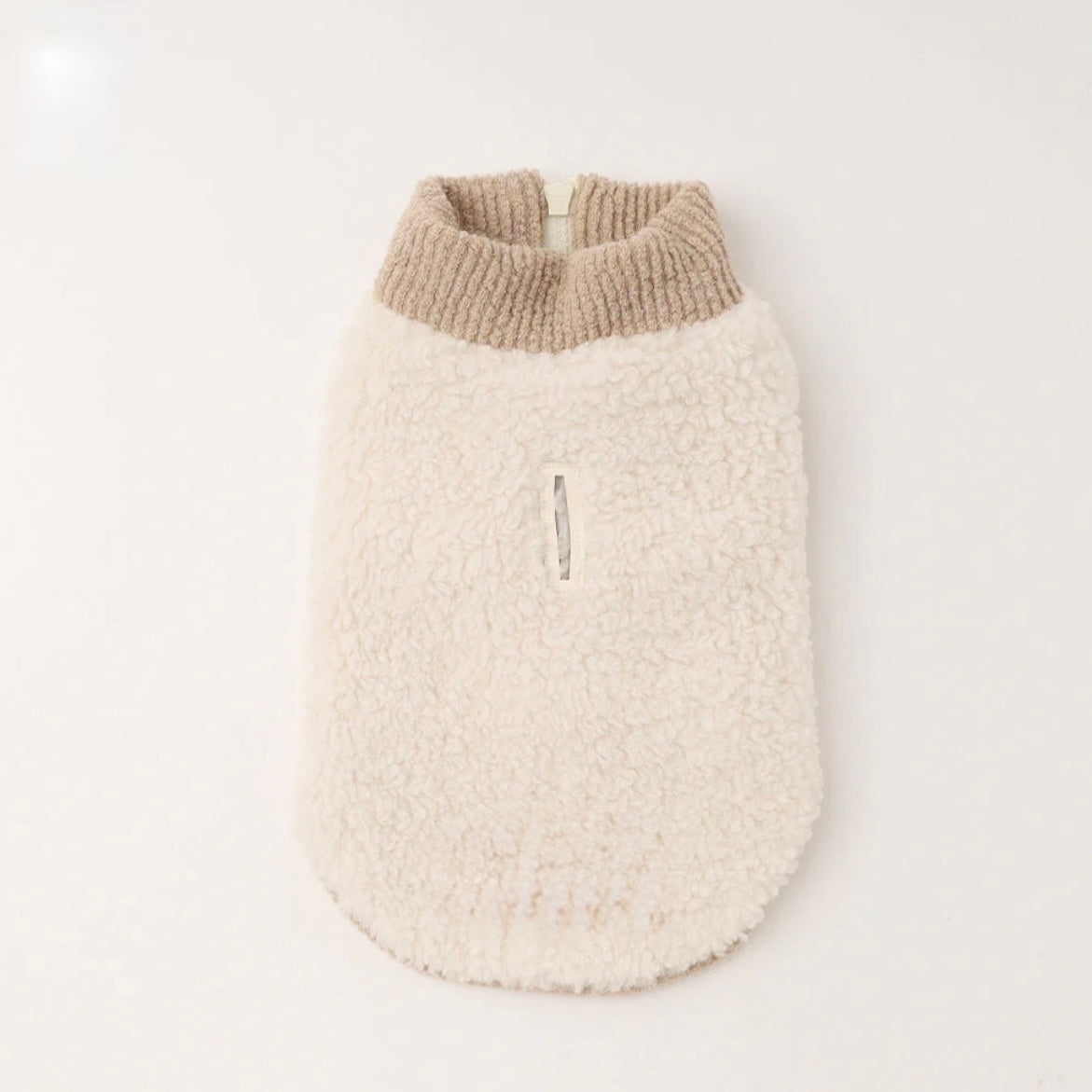 HIGH NECK RIB KNIT VEST