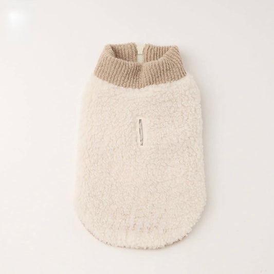 HIGH NECK RIB KNIT VEST