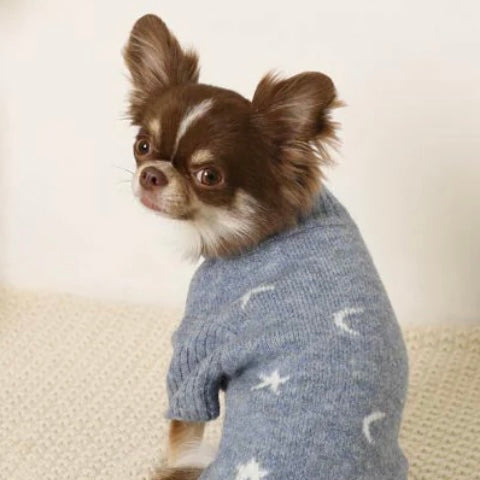 MOON HIGH NECK KNIT SWEATER