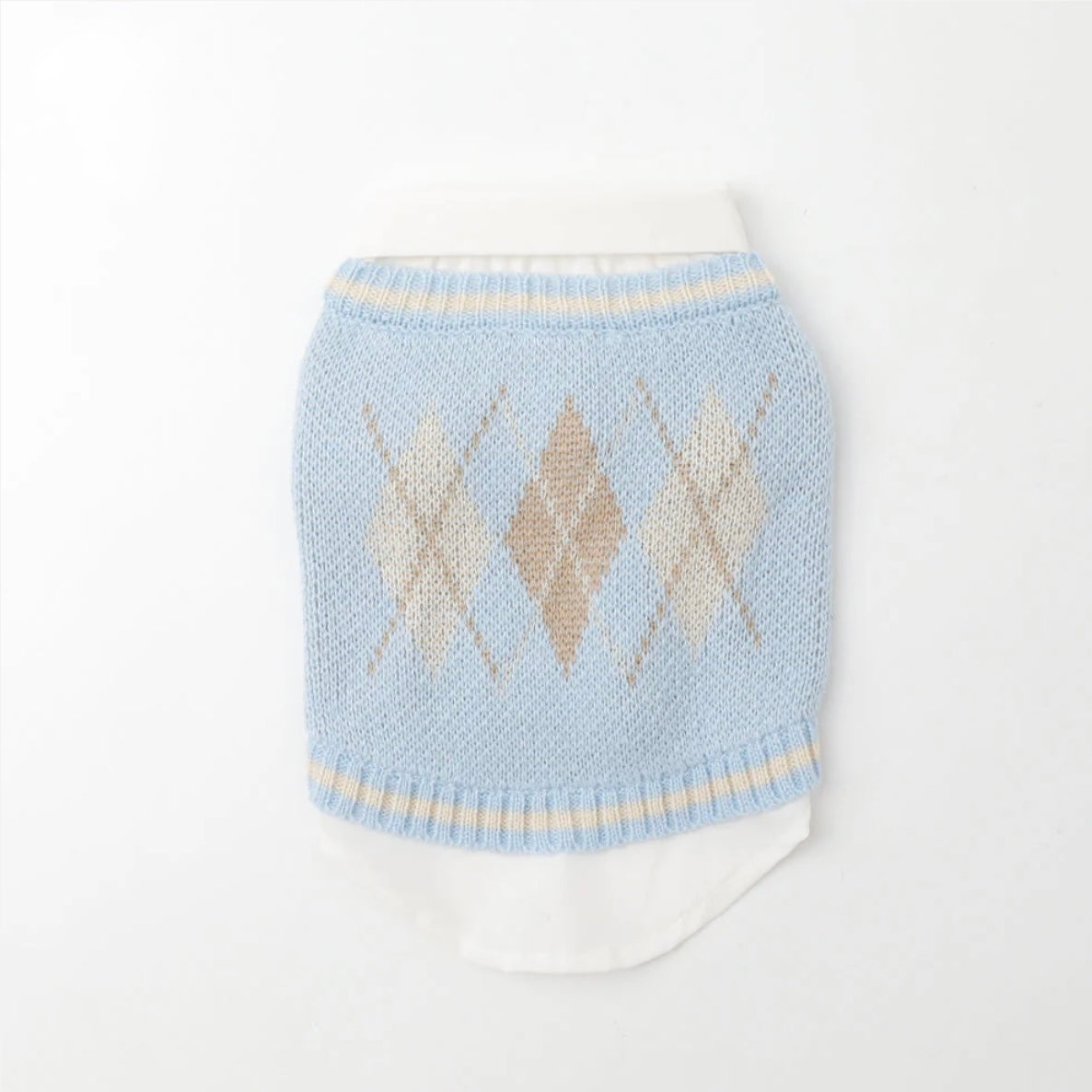 ARGYLE KNIT SWEATER VEST