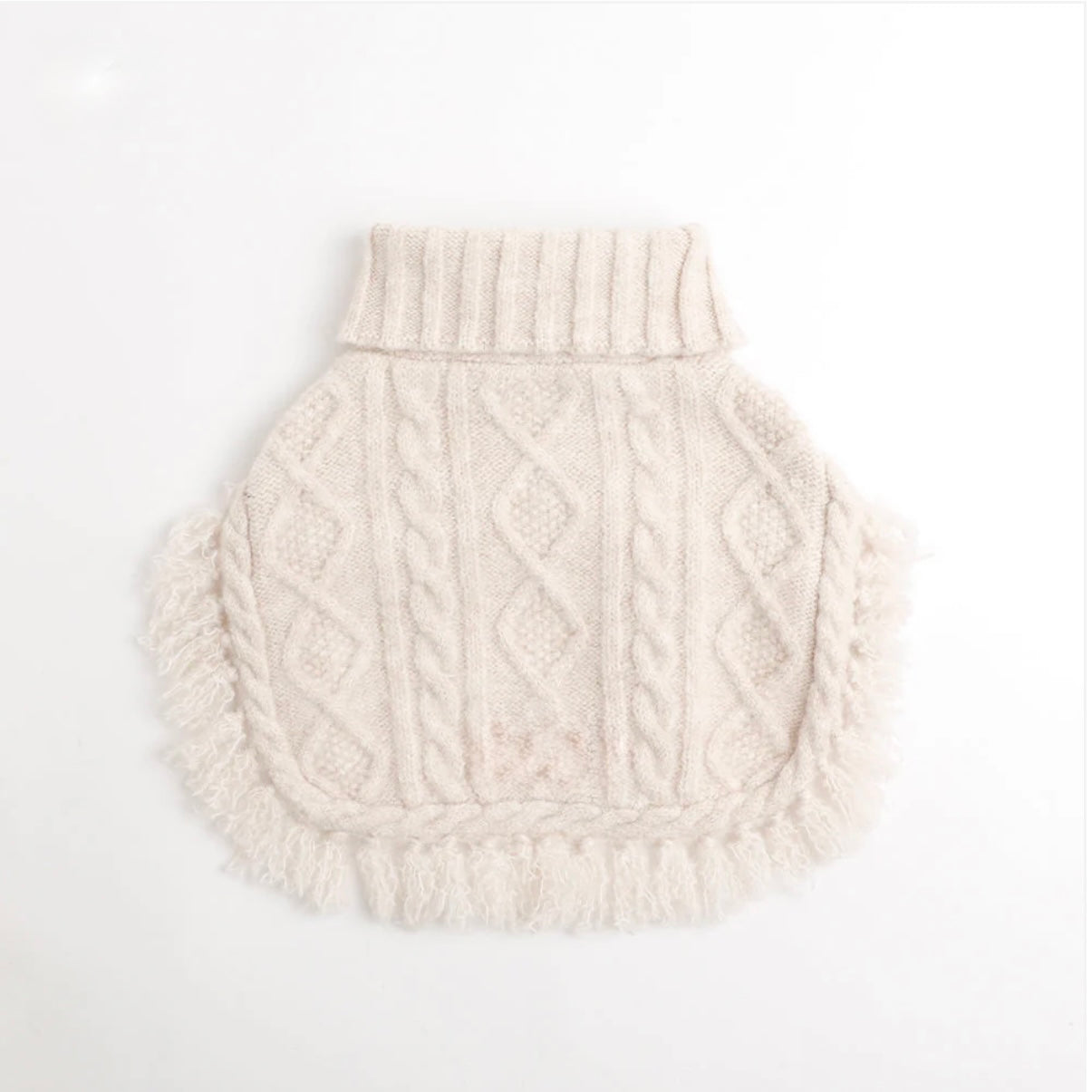 CABLE KNIT PONCHO
