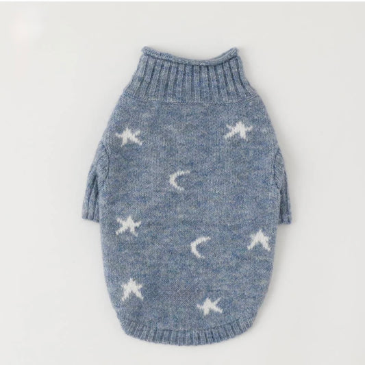 MOON HIGH NECK KNIT SWEATER