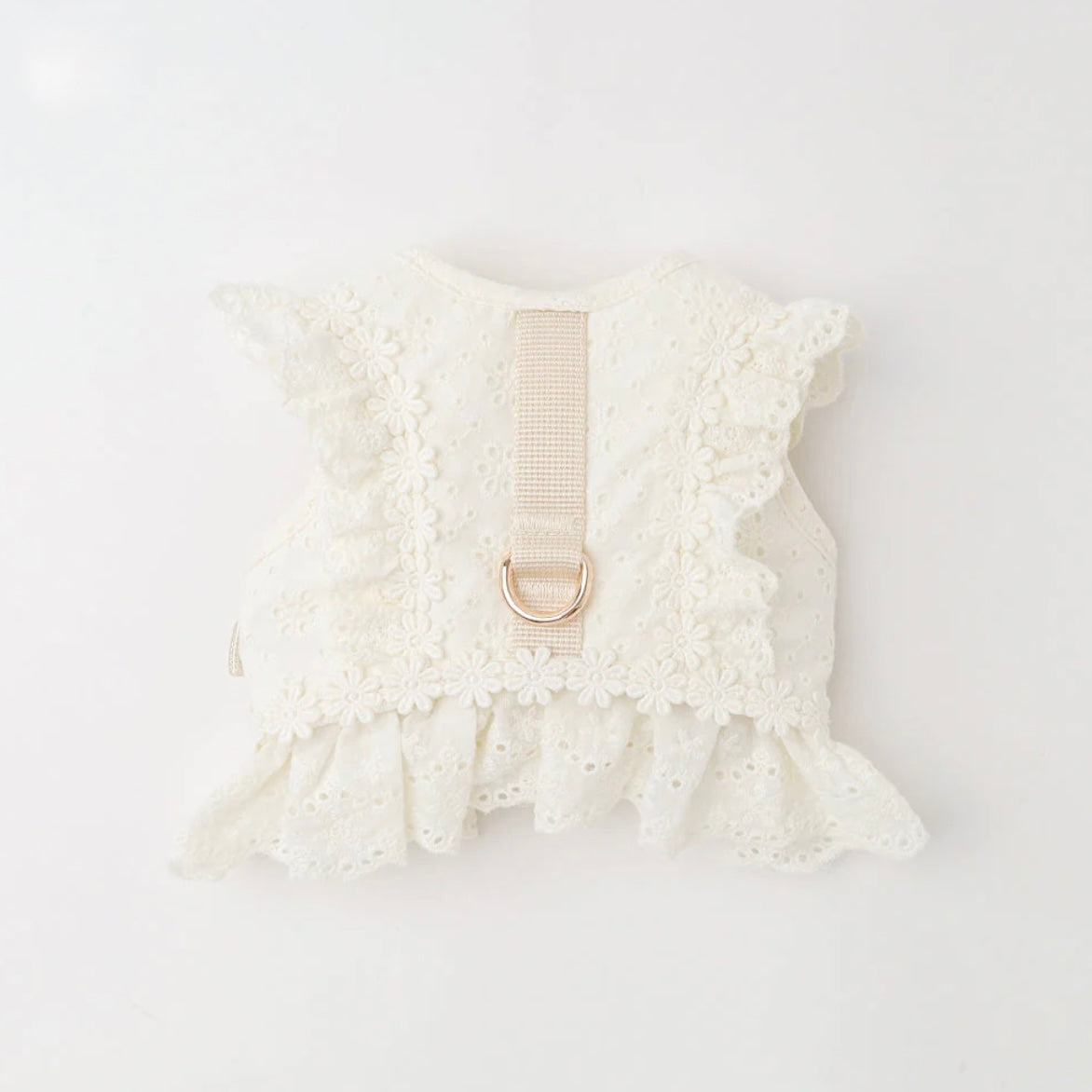 COTTEN LACE RUFFLE HARNESS + LEAD