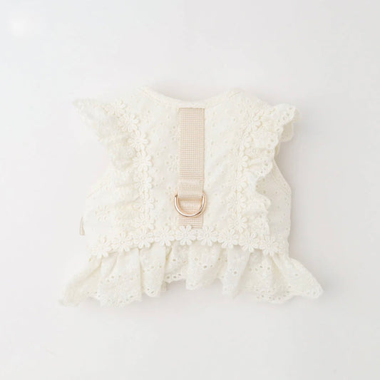 COTTEN LACE RUFFLE HARNESS + LEAD