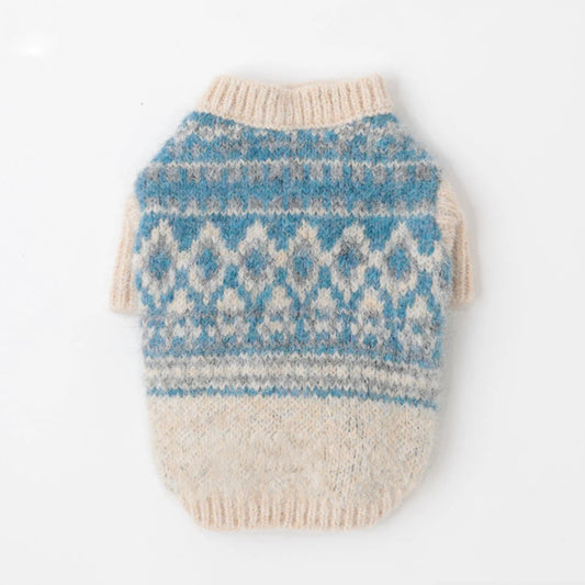 NORDIC PATTERN KNIT SWEATER