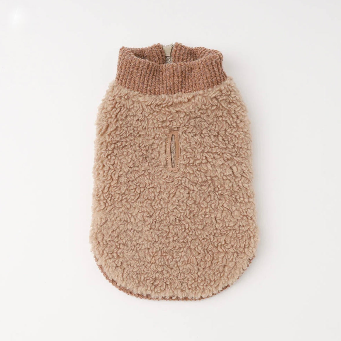 HIGH NECK RIB KNIT VEST