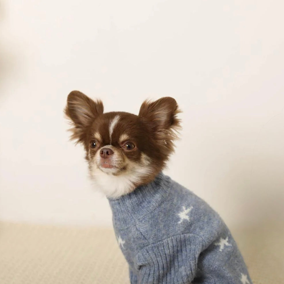 MOON HIGH NECK KNIT SWEATER