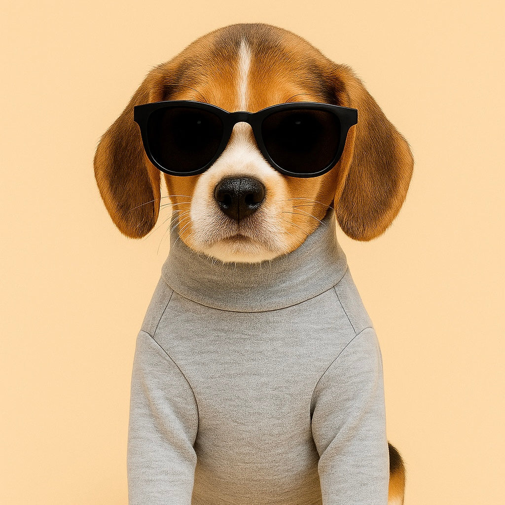 GRAY TURTLENECK TEE