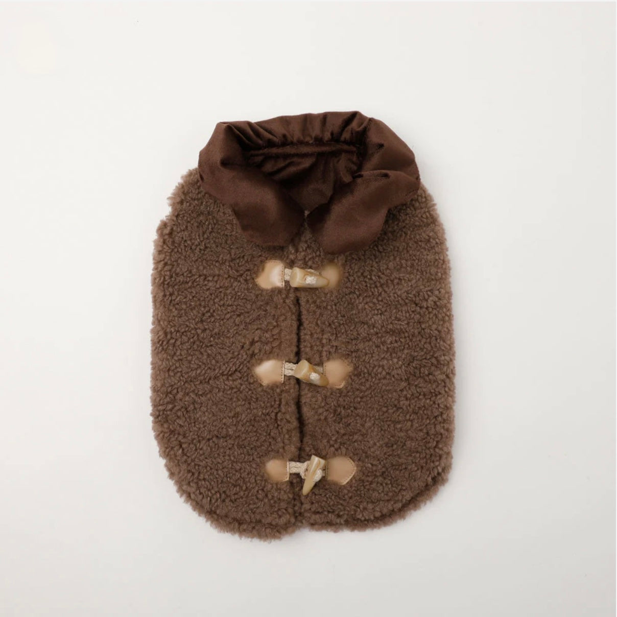 RUFFLED BOA TOGGLE BUTTON VEST