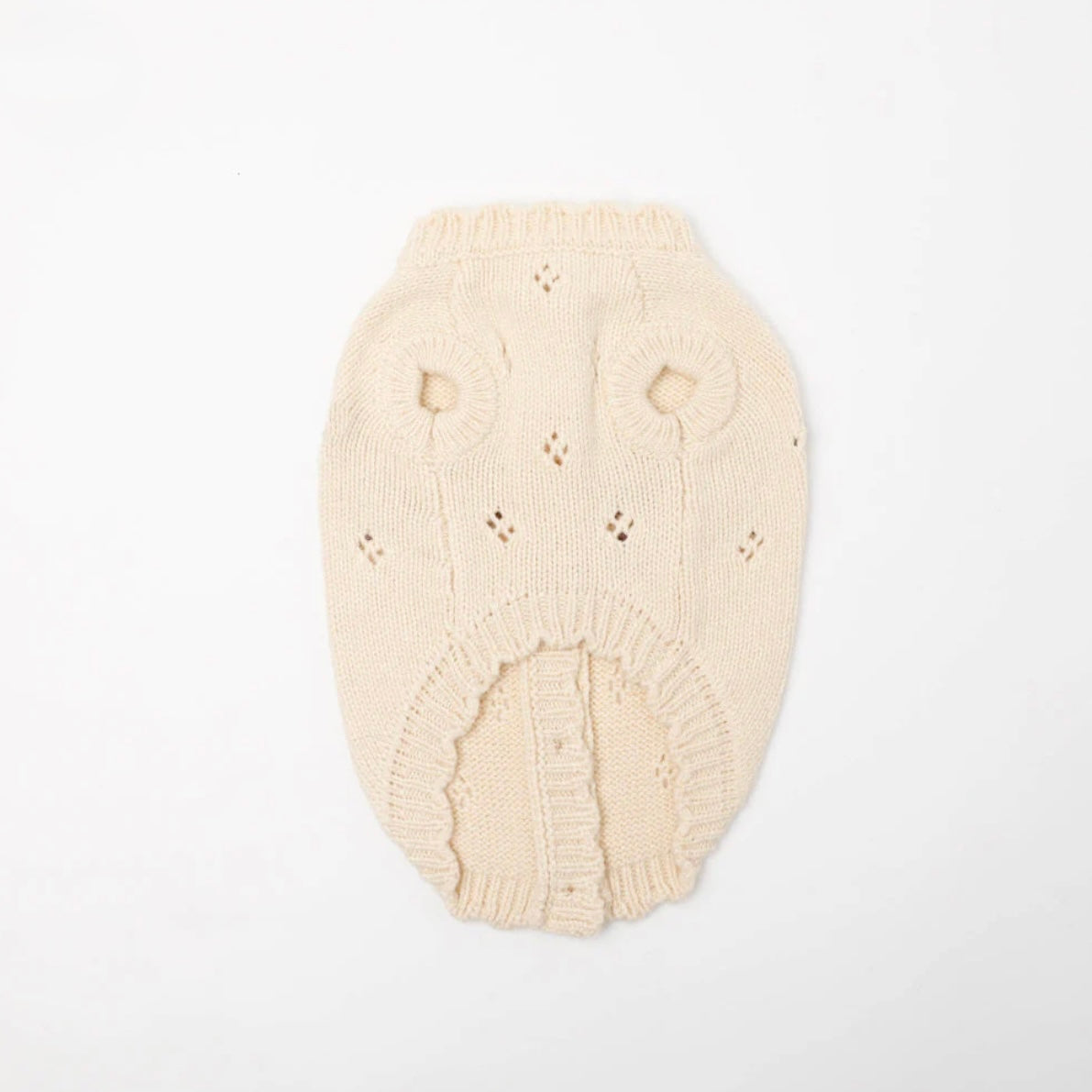 BRUSSELS EMBROIDERY SCALLOPED CARDIGAN