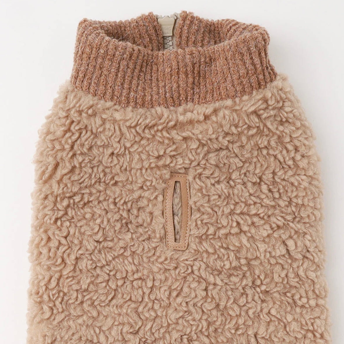 HIGH NECK RIB KNIT VEST