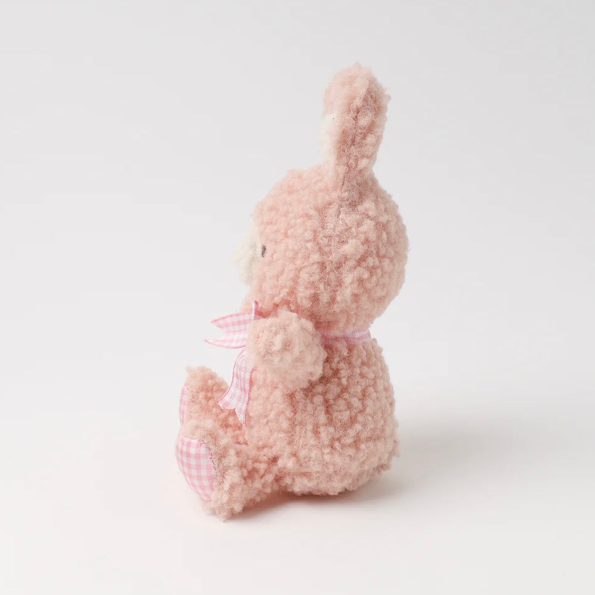 BUNNY GINHAM CHECK RIBBON PLUSH TOY
