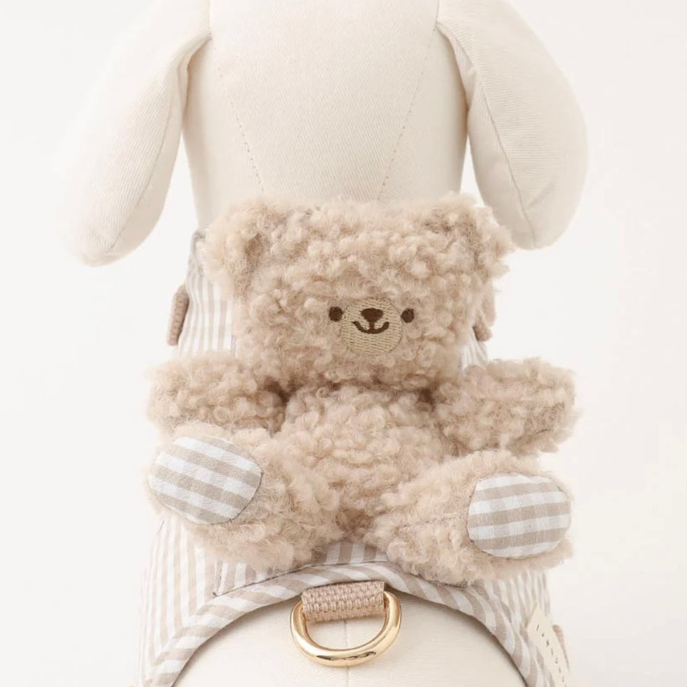 BEAR GINGHAM CHECK HARNESS + LEAD