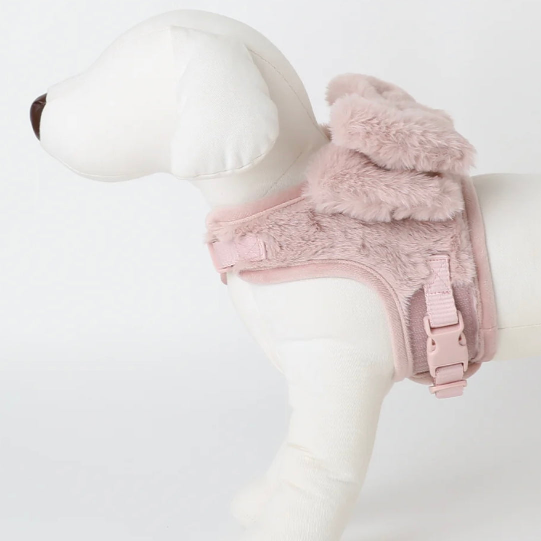 BIG RIBBON FUR HARNESS + LEAD