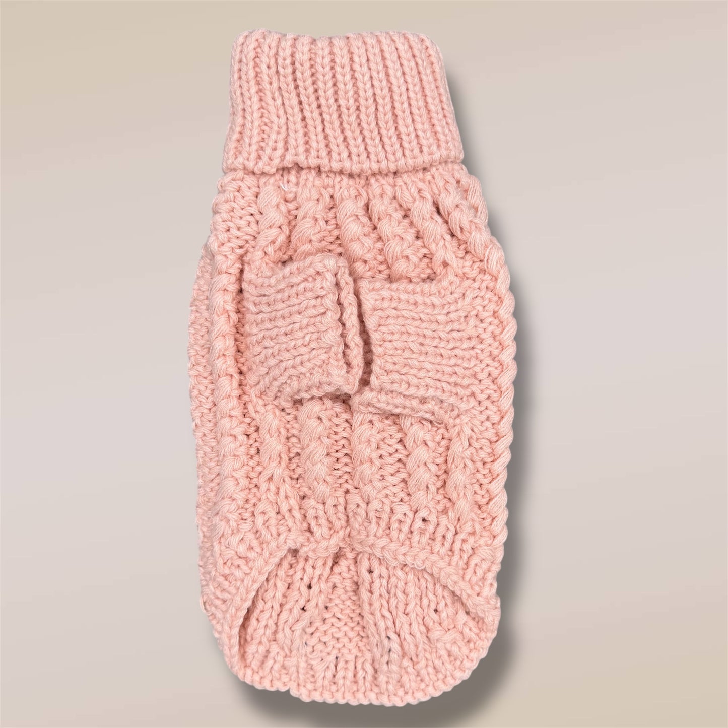 HAND KNITTED SWEATER PEACH